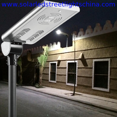 China motion sensor all in one solar street light, material AL, all in one intergated solar led street lights supplier
