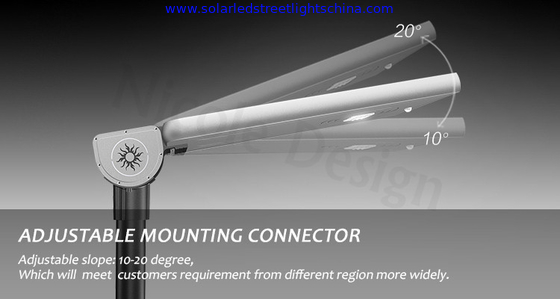 motion sensor all in one solar street light, material AL, all in one intergated solar led street lights supplier